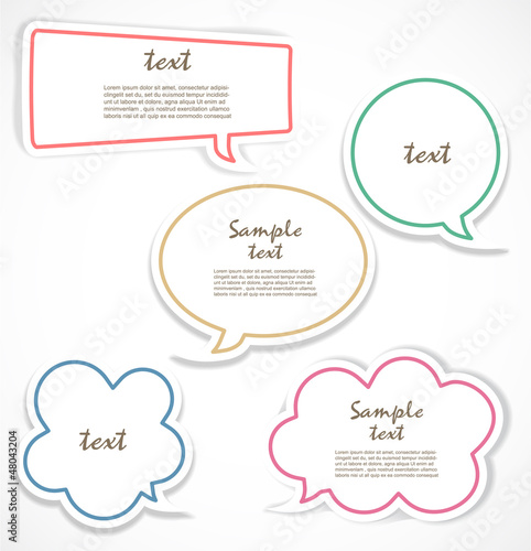 Speech bubbles