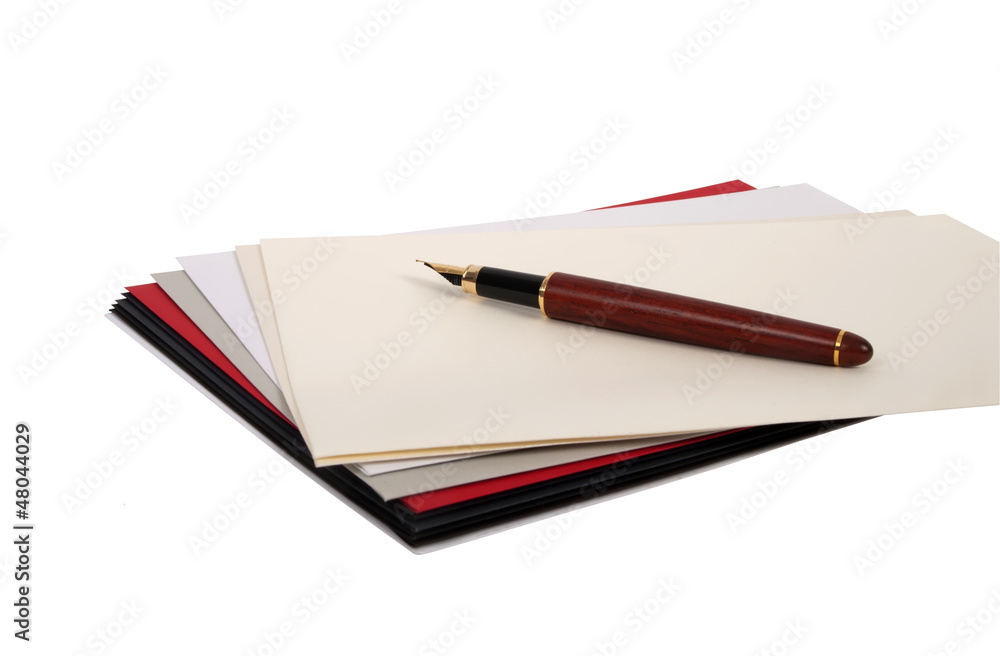 Envelops and fountain pen Envelops and fountain pen