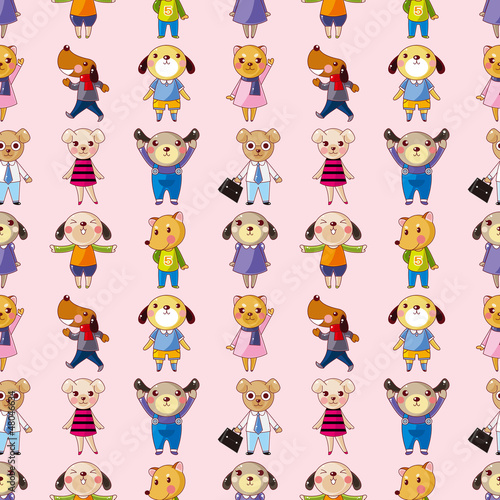 seamless dog pattern