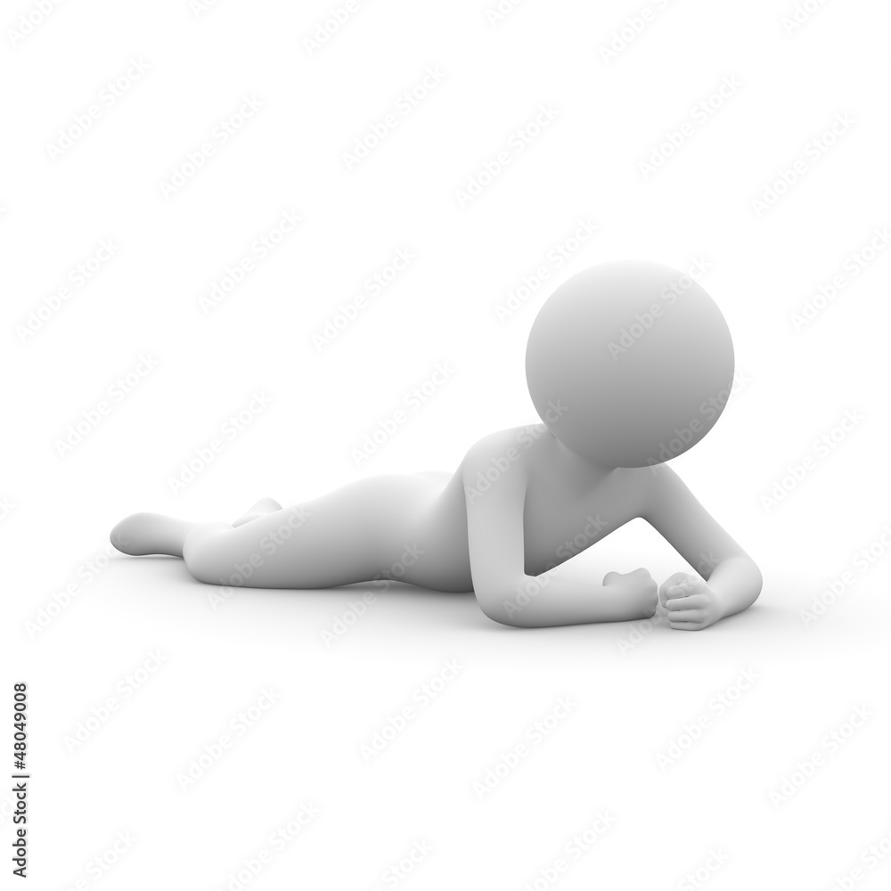3d human - crowl 3d human - crowl
