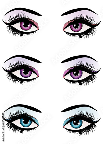Fantasy eyes makeup