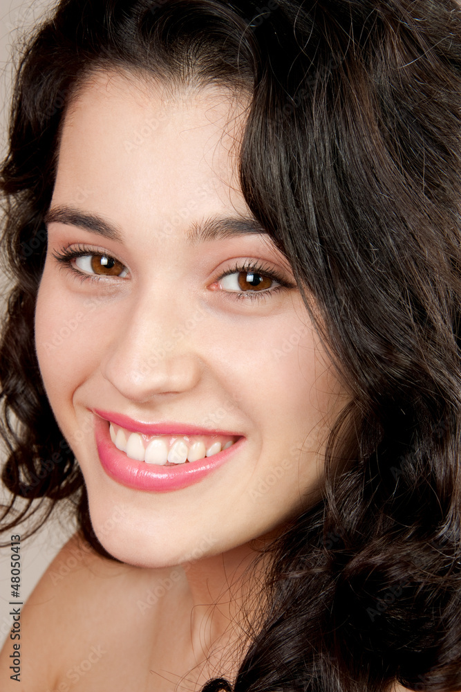 Beautiful face and beautiful smile. Beautiful face and beautiful smile.