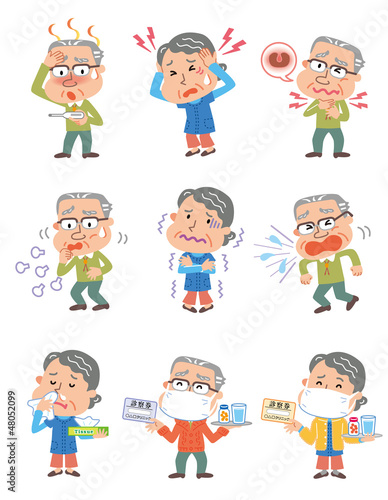 Wallpaper Mural 高齢者　風邪の症状いろいろ Torontodigital.ca