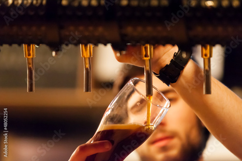 Obraz na plátně Frisch gezapft