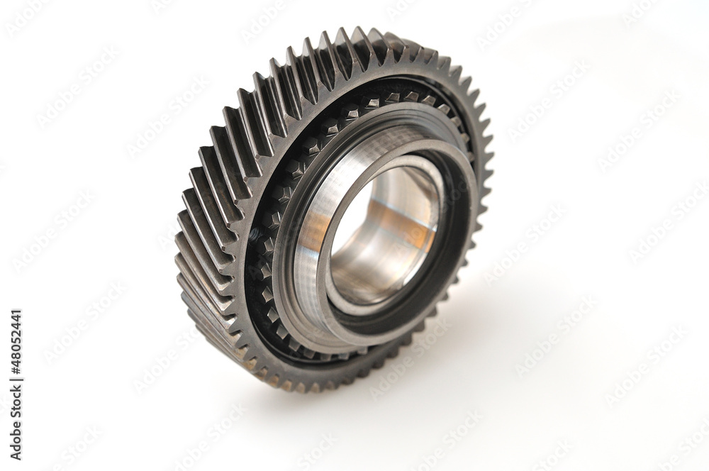 Gearbox parts isolated on white background. Gearbox parts isolated on white background.