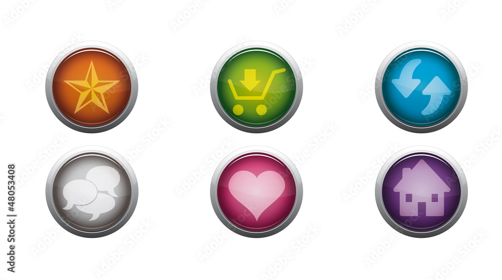 Glossy Web Buttons Glossy Web Buttons