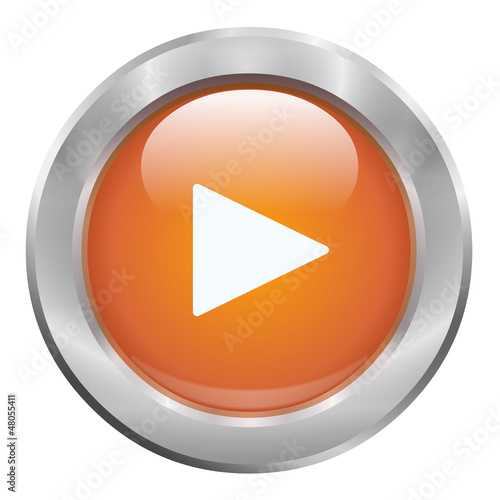 Free Download Bouton orange play, jouer - GFXLoad