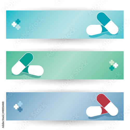 Medical pills headers
