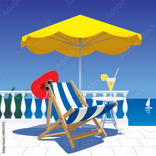 Terrace with a sea-view