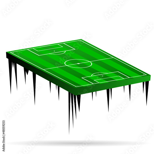 football field green vector illustration