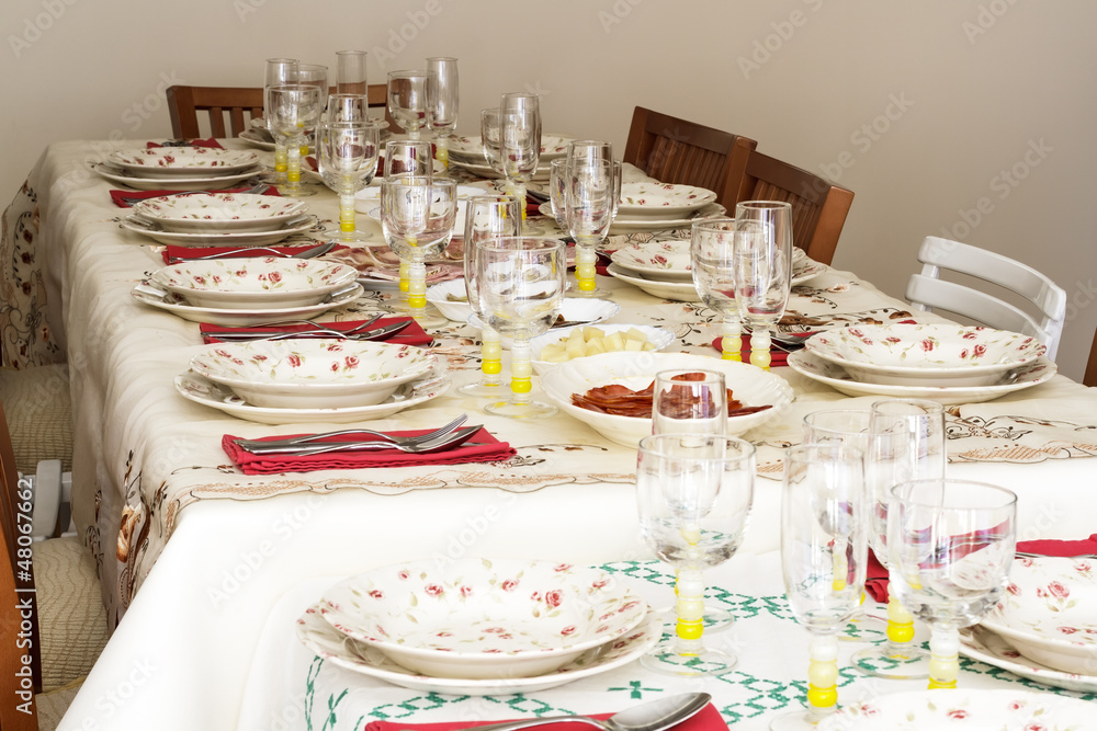Fototapeta premium table set