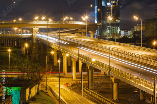 City Road overpass at night