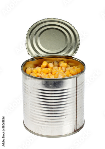 Corn in tin