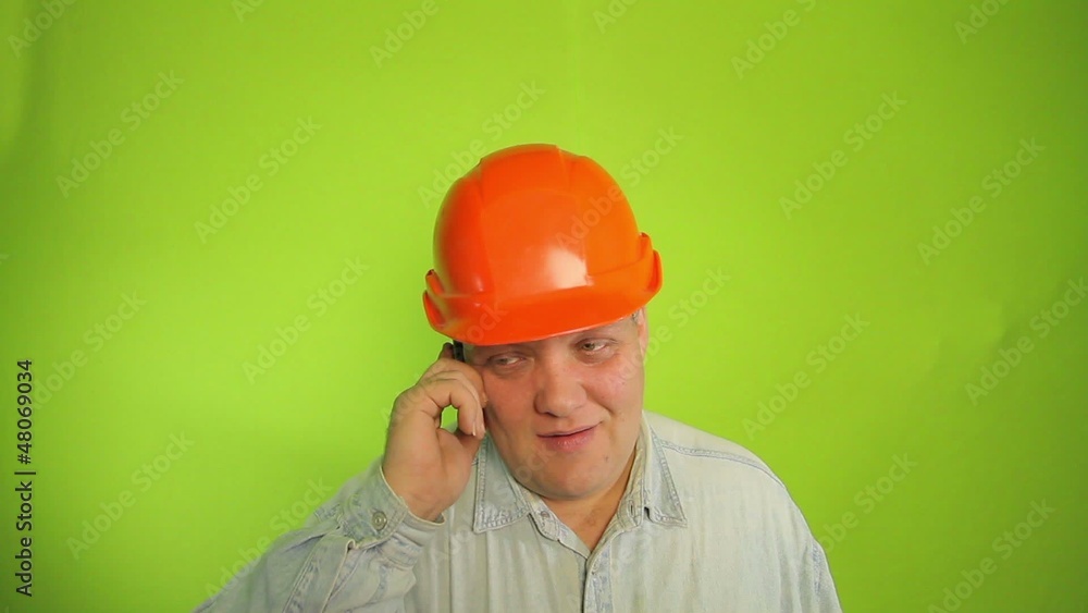 Worker on the phone Worker on the phone