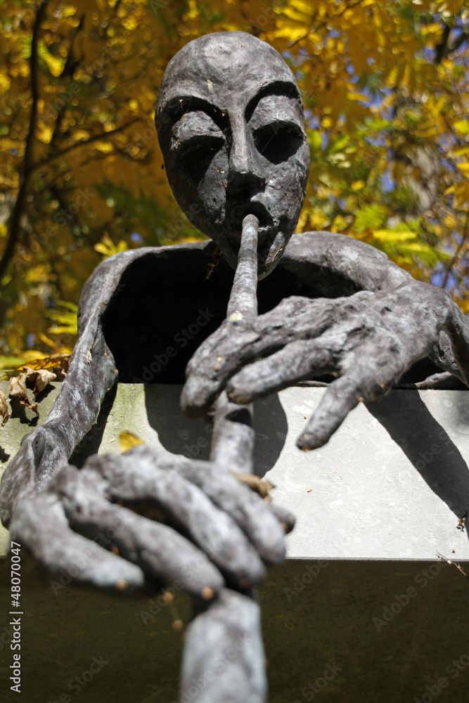 Naklejka premium Skulptur Musiker im Skulpturenpark Rietberg