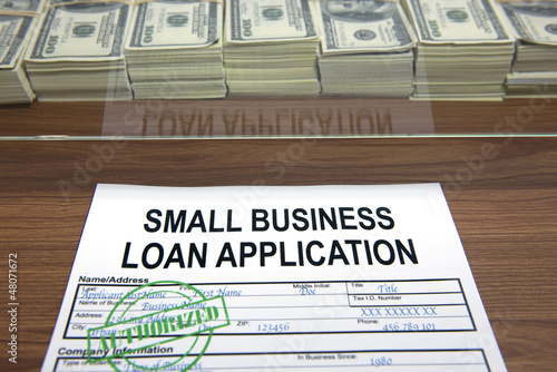 Approved small business loan application photo