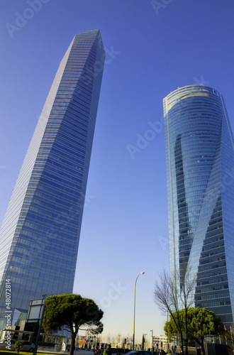Madrid city  Skyscrapers. Spain