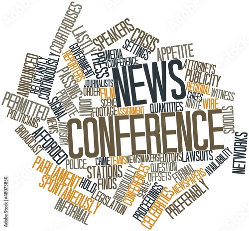 Word cloud for News conference