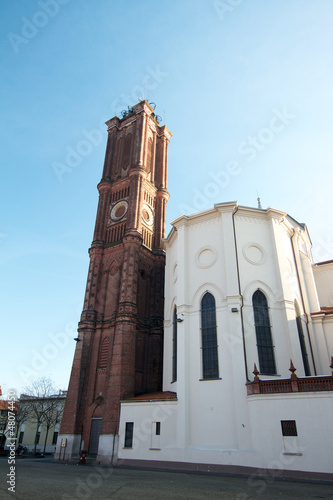 Obraz na plátně Galliate NO - Chiesa e Campanile