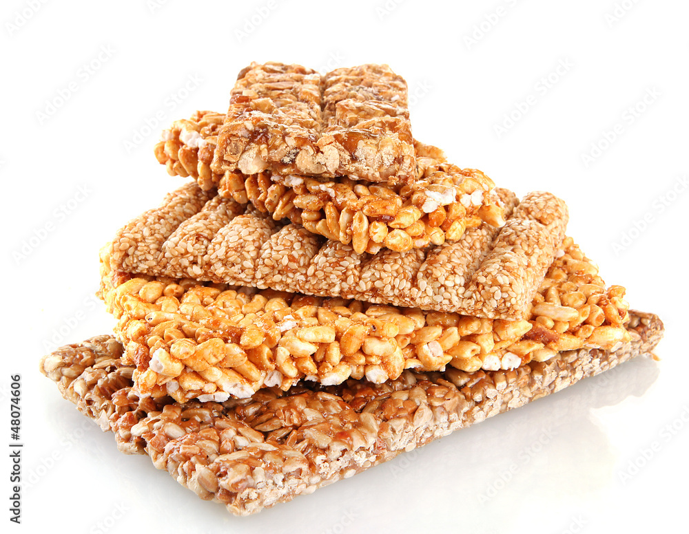 tasty sweets (kozinaki), isolated on white tasty sweets (kozinaki), isolated on white