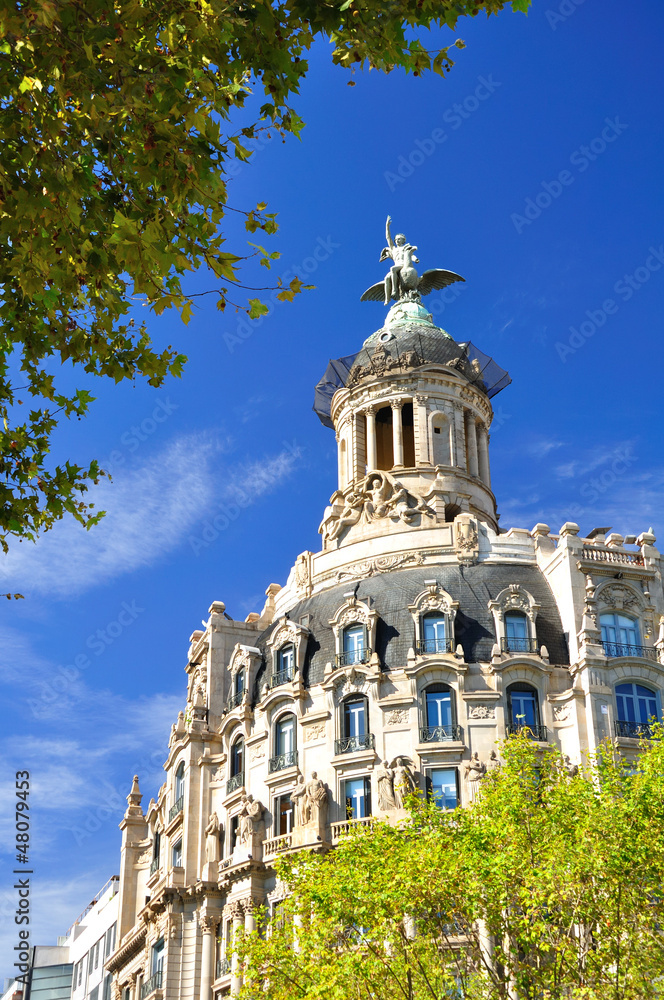 Beautiful historic building in Barcelona. Spain.