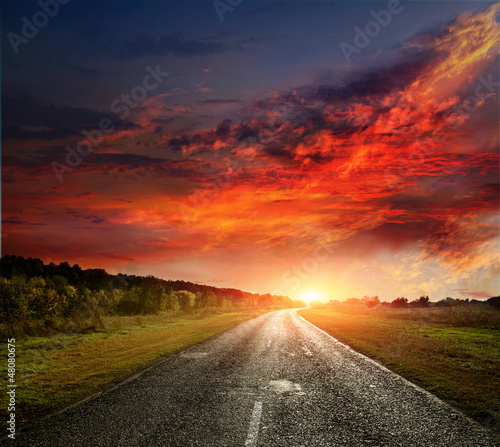 paved country road © Vitaly Krivosheev