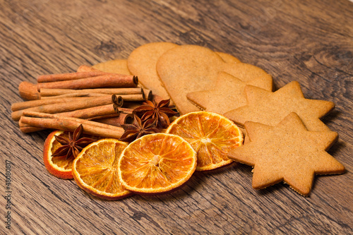 biscuits with cinnamon and orange dried