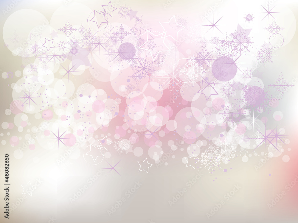 Elegant Christmas abstract background with snowflakes