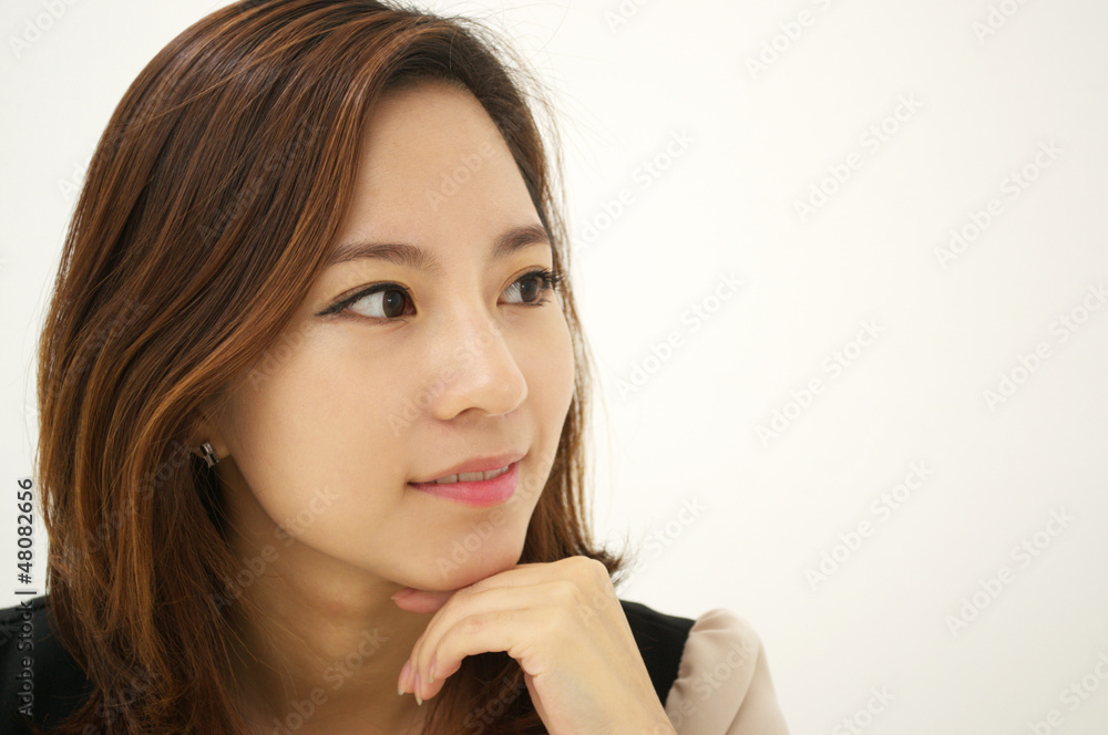 Closeup portrait of a beautiful young businesswoman Closeup portrait of a beautiful young businesswoman
