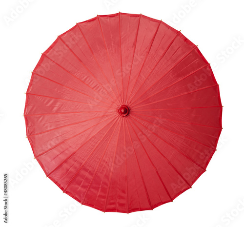 Chinese red oiled-paper umbrella
