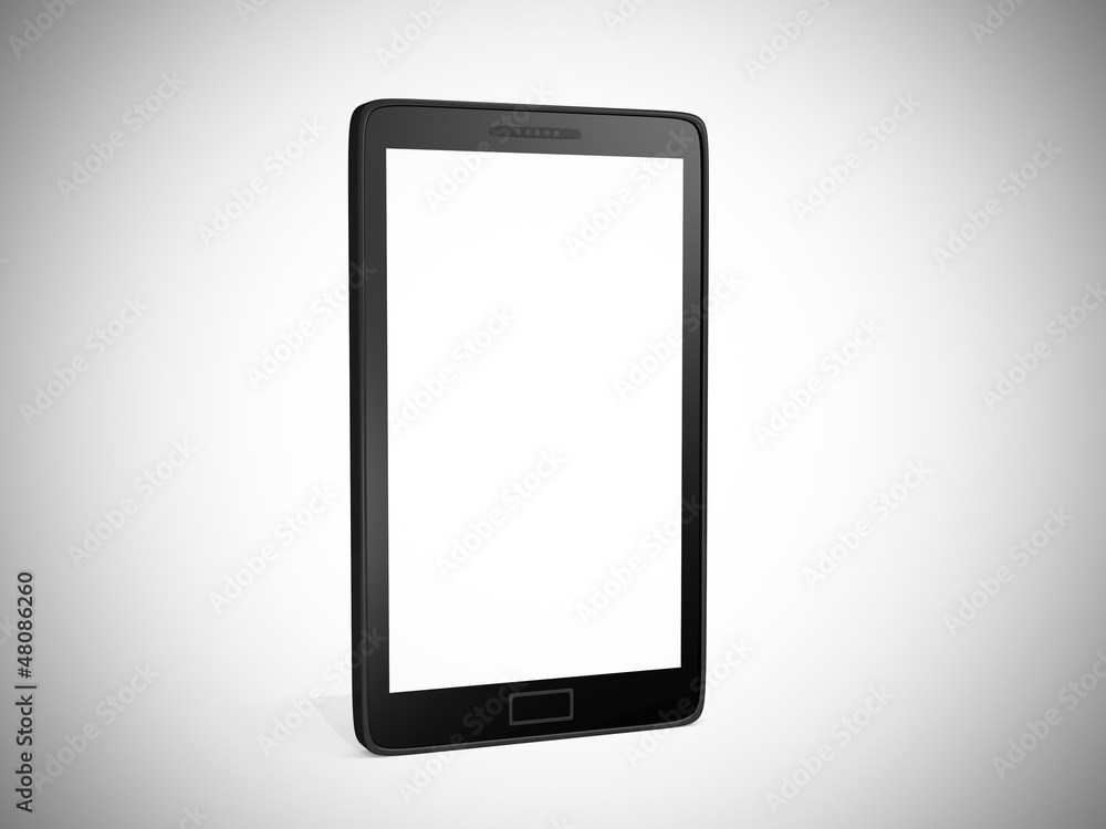Smart phone with blank white screen Smart phone with blank white screen