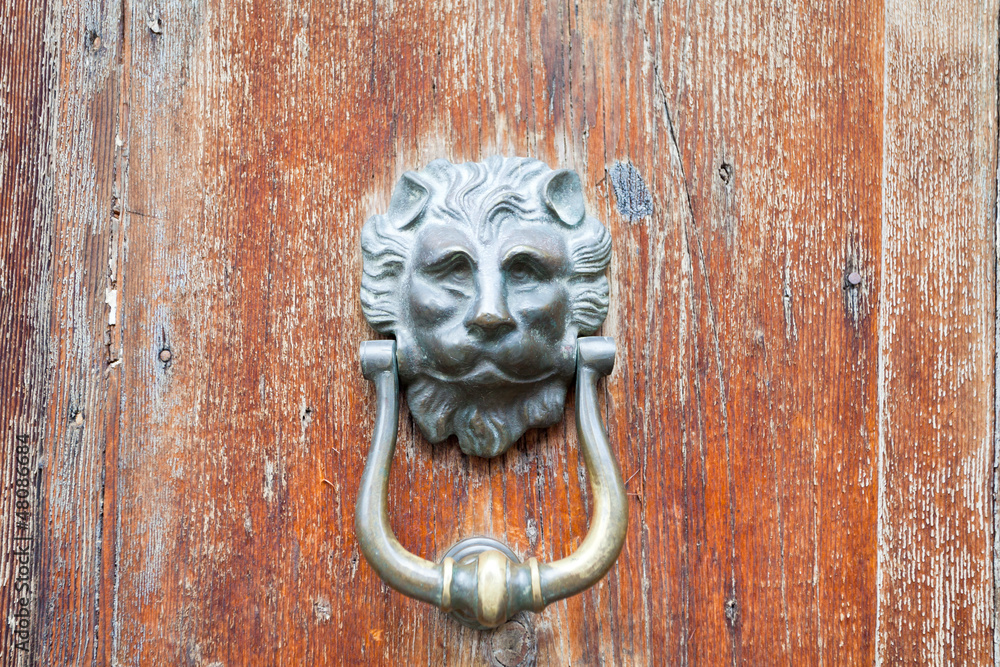 ion head shaped door handle on shabby door ion head shaped door handle on shabby door