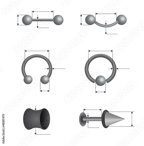 Piercing set
