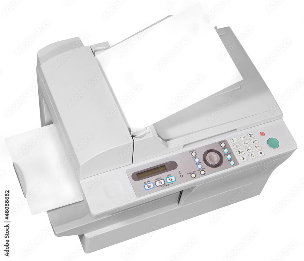 ffice multifunction device isolated on white ffice multifunction device isolated on white