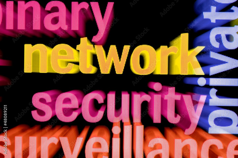 Fototapeta premium Network word cloud