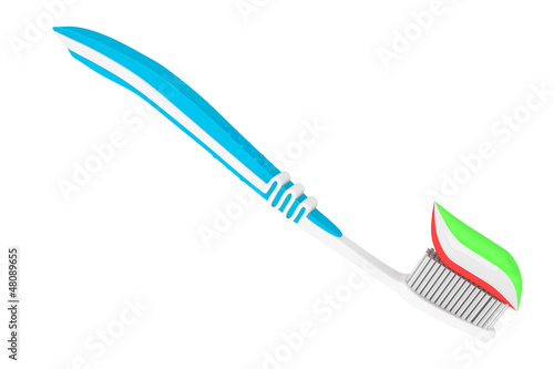 Toothbrush with Paste