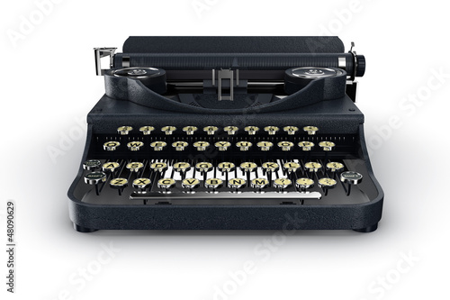 Vintage typewriter (isolated)