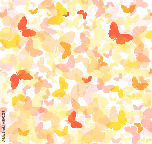 Seamless vector - butterfly background photo