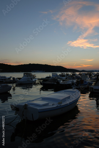 Boat at sunset