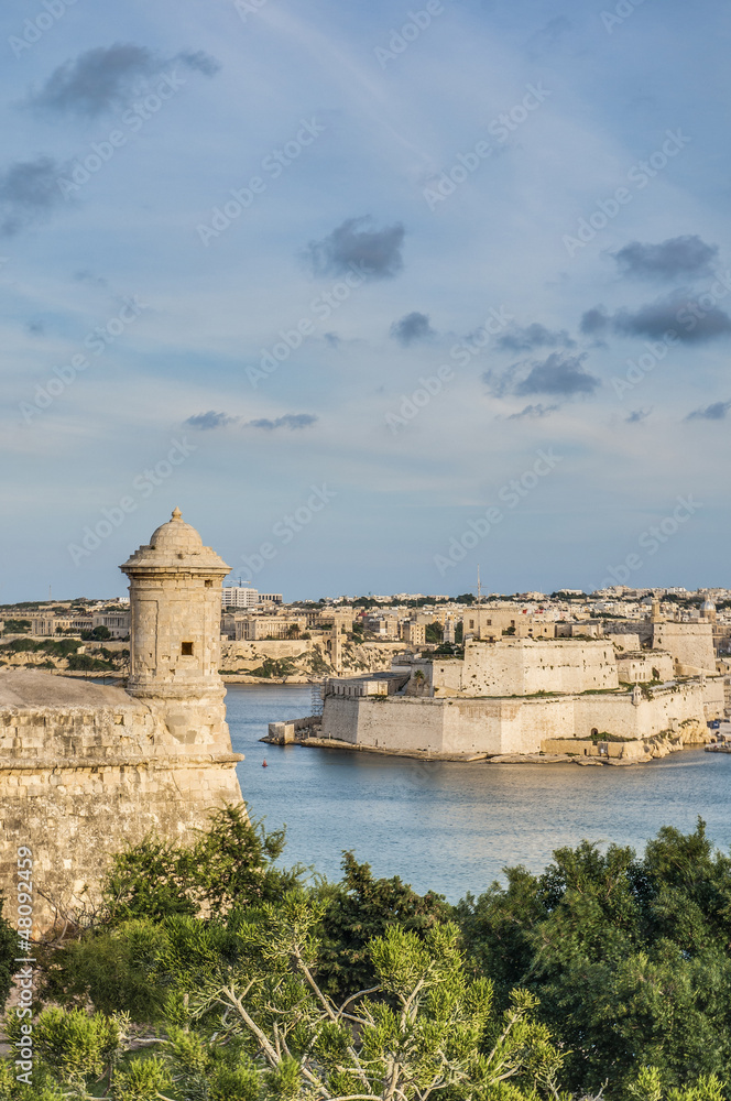 Fort Lascaris Bastion in Valletta, Malta