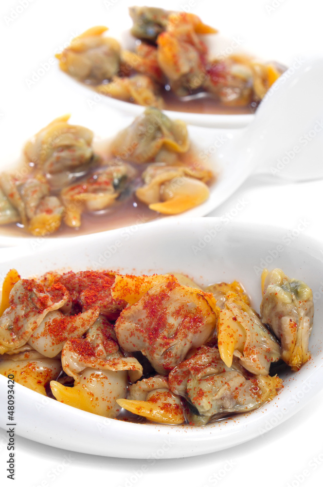 berberechos, spanish cockles, served as appetizer berberechos, spanish cockles, served as appetizer
