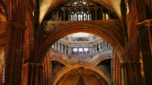 Cathedral Saint Eulalia in Barcelona, Catalonia, Spain