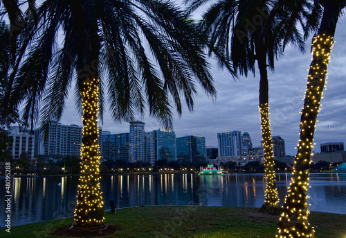Orlando Skyline at Christmas