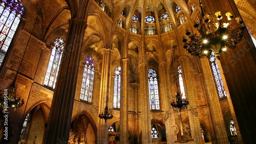 Cathedral Saint Eulalia in Barcelona, Catalonia, Spain