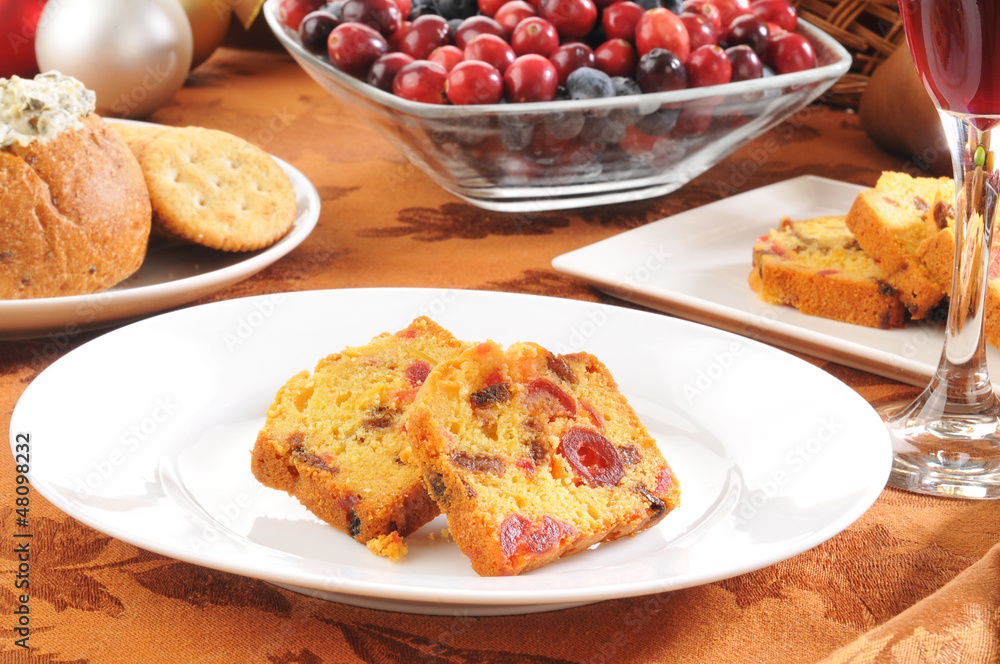 Sliced fruit cake Sliced fruit cake