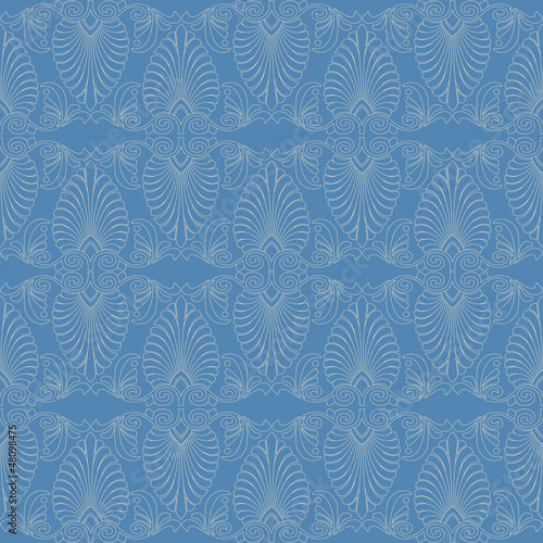 Seamless greek Art Nouveau pattern