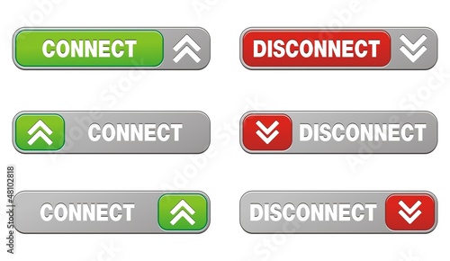 connect disconnect button sets