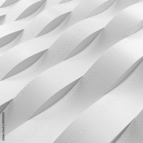 Wave pattern wall