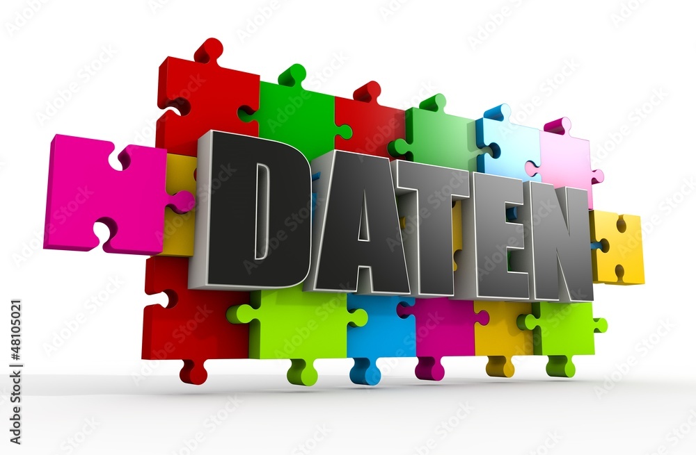 Obraz premium daten puzzle
