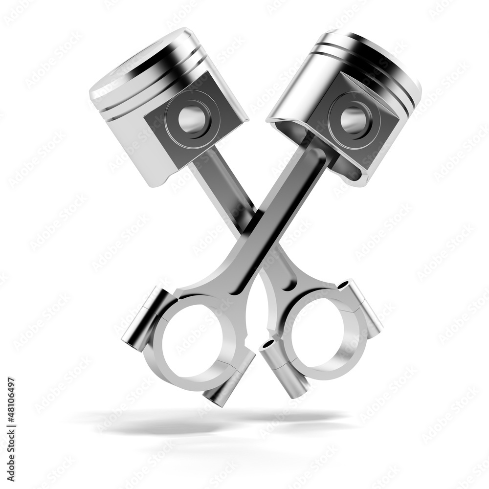 Two Engine pistons Two Engine pistons